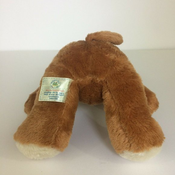 Build A Bear Brown Puppy Dog Plush 15" Stuffed Animal White Eye Patch Tongue Out - Picture 8 of 11